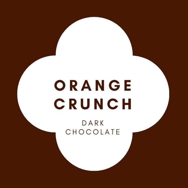 Disk | Orange Crunch | French Dark Chocolate | 62% Cacao | 80g